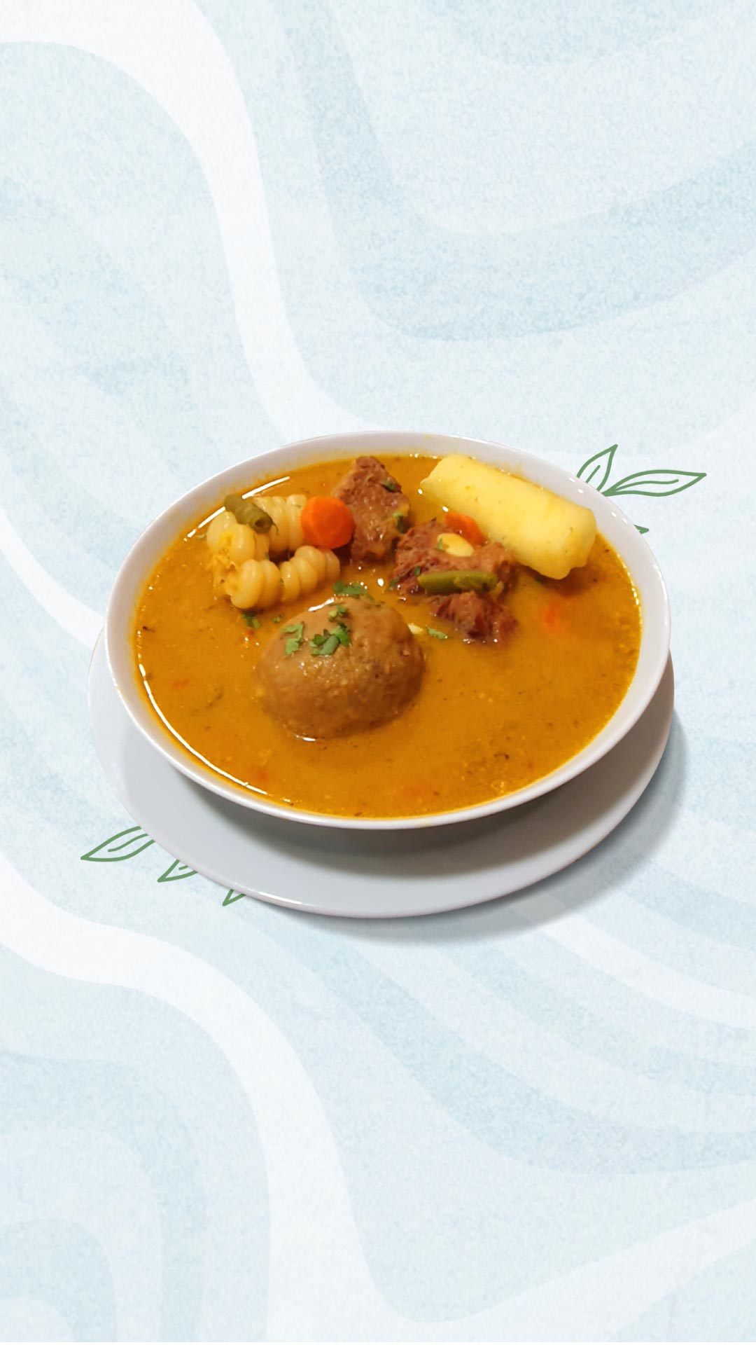 caldo de bola ecuatoriano