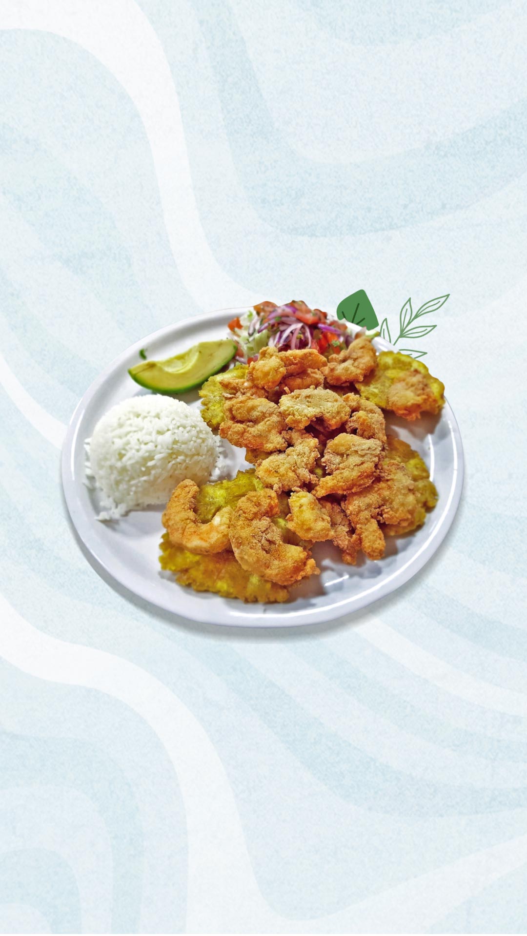 camarones reventados ecuatoriano