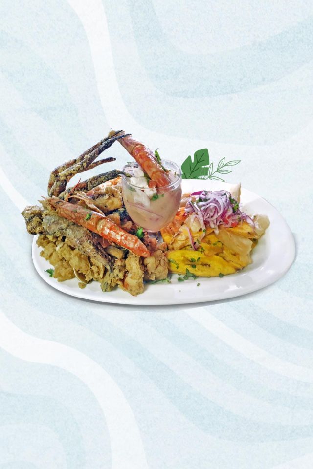 fuente de mariscos ecuatoriano