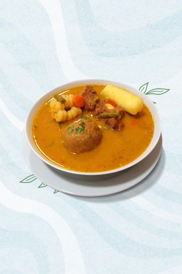 caldo de bola ecuatoriano